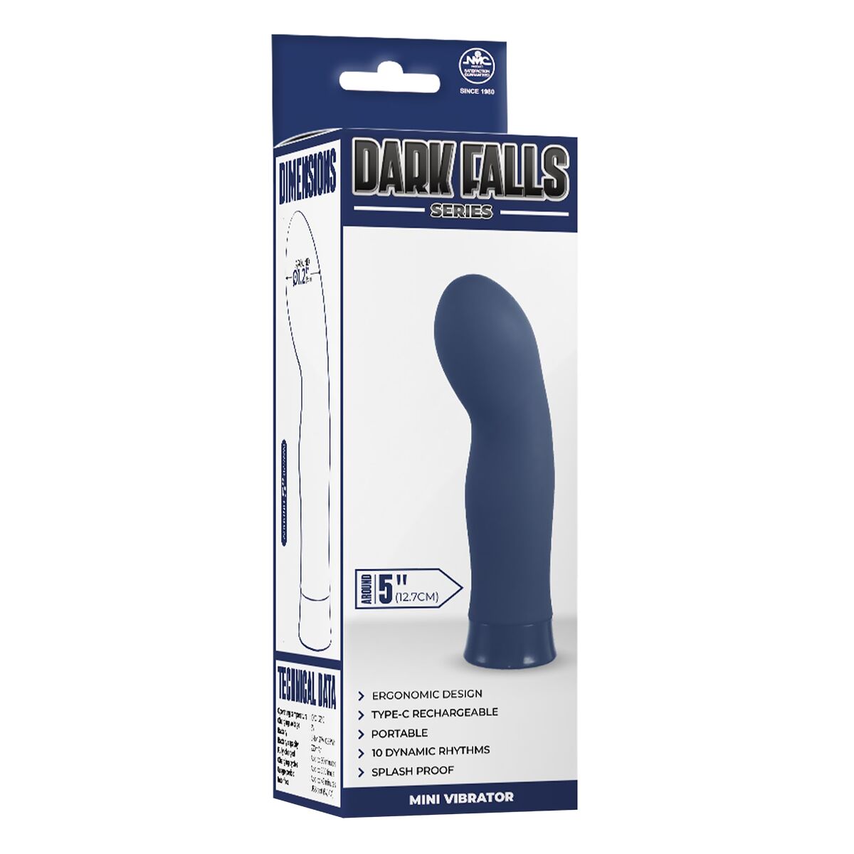 Vibrator za G-točku NMC Plava 12,7 cm